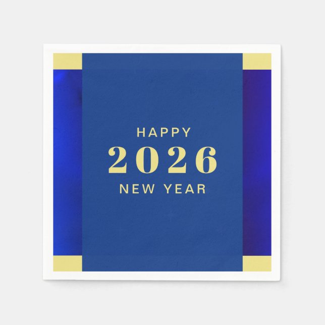 Happy New Year Holiday Napkins (Front)