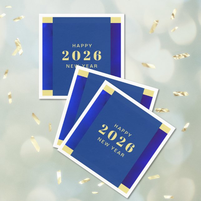 Happy New Year Holiday Napkins (Happy New Year Holiday Napkins)