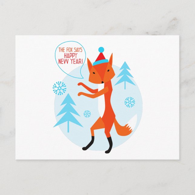 Happy New Year! Holiday Postcard (Front)