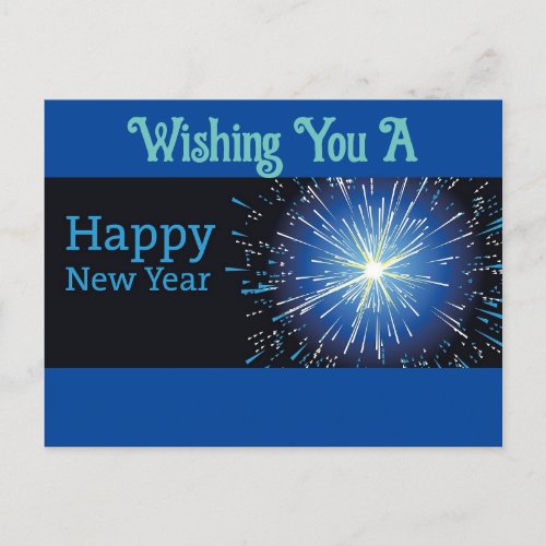 Happy New Year Holiday Postcard