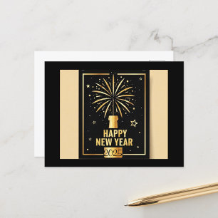 Happy New Year Holiday Postcard