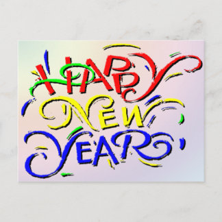 Happy New Year Holiday Postcard