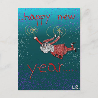 Happy New Year Holiday Postcard