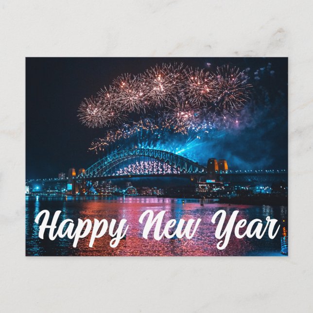 Happy New Year Holiday Postcard (Front)