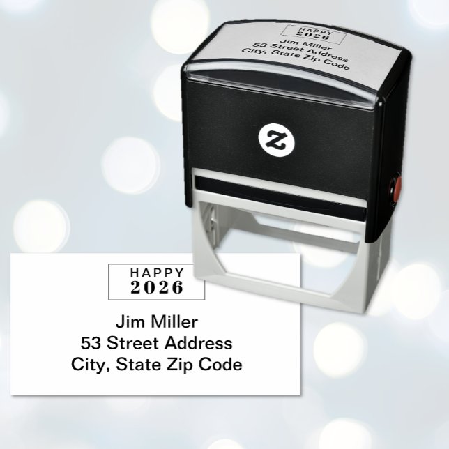 Happy New Year Holiday Self-inking Stamp (Happy New Year Holiday Self-Inking Stamp)