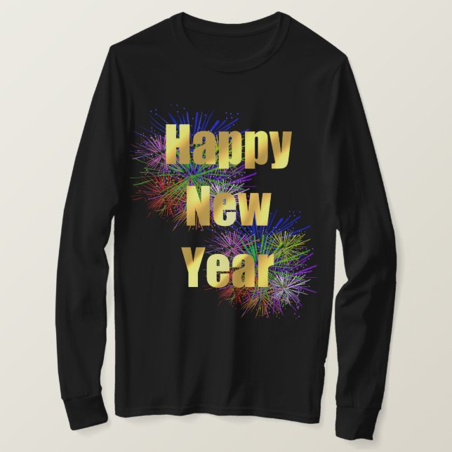 Happy New Year Holiday T-Shirt (Design Front)