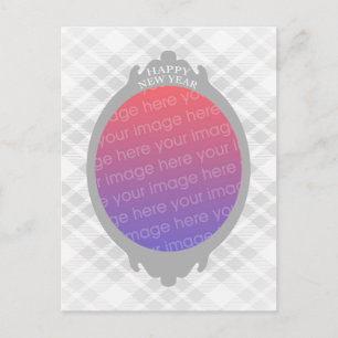 happy new year (insert your own picture) holiday postcard