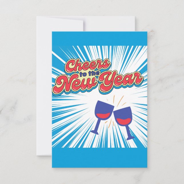 happy new year invitation (Front)