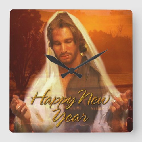 Happy New Year Jesus Clock Options