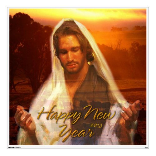 Happy New Year Jesus Wall Decal