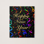&quot;happy New Year!&quot; Jigsaw Puzzle at Zazzle