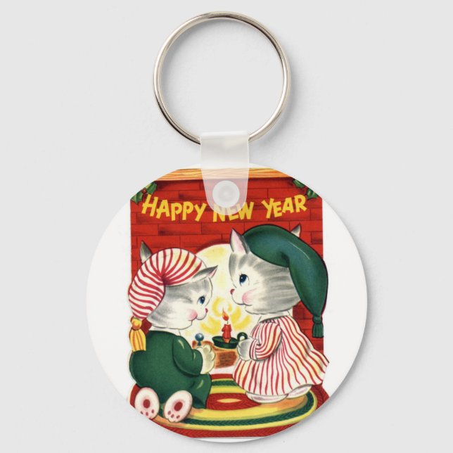 Happy New Year Keychain (Front)