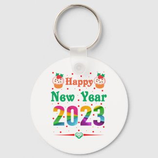 Happy New Year Keychain