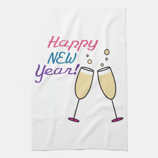 Happy New Year Kitchen Towel | Zazzle.com