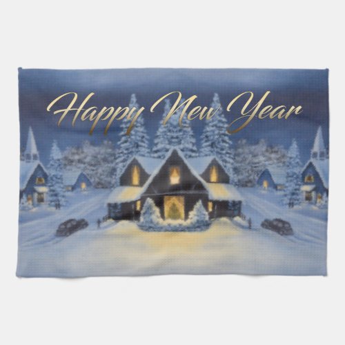 Happy New Year Kitchen Towel