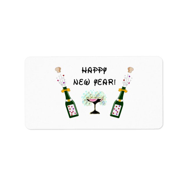Happy New Year Label (Front)
