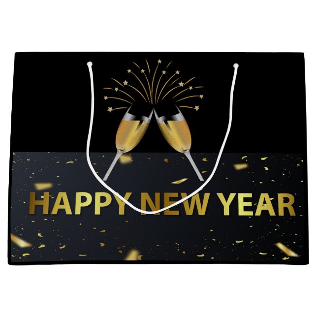 Happy New Year Large Gift Bag (Front)