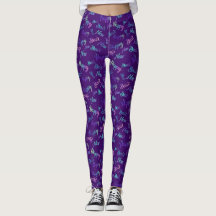 Happy New Year Leggings (Purple)