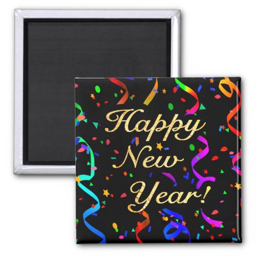 Happy New Year magnet