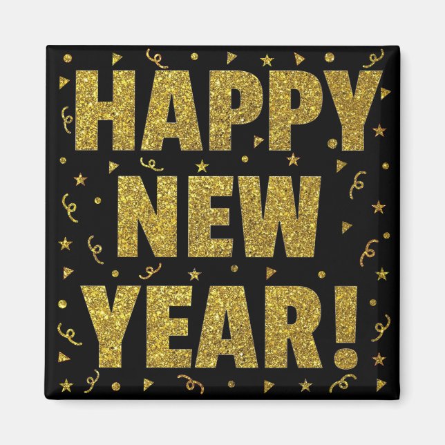 Happy New Year Magnet (Front)