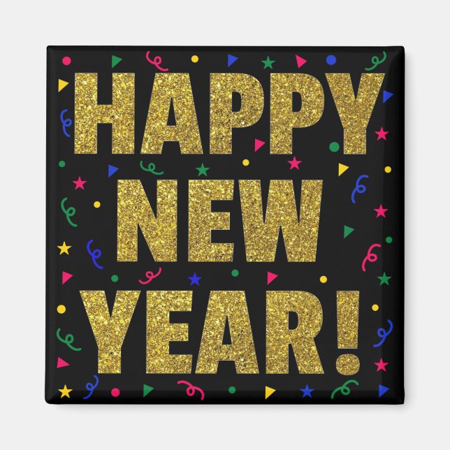 Happy New Year Magnet (Front)