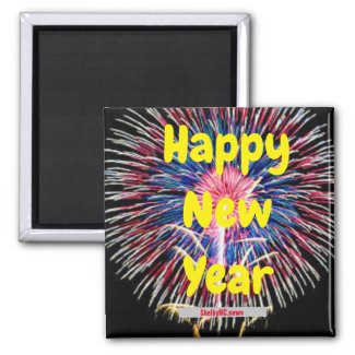 Happy New Year magnet