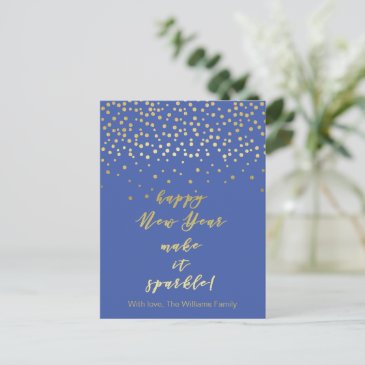 Happy New Year, make it sparkle! Gold Sparkles 