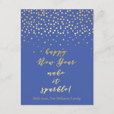 Happy New Year, make it sparkle! Gold Sparkles 