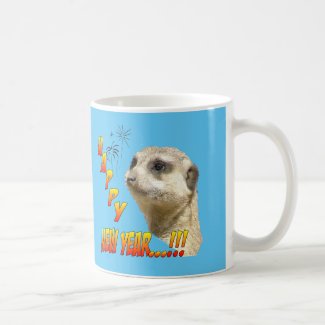 Happy New Year Meerkat Coffee Mug