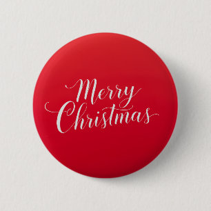 Happy New Year Merry Christmas Holiday Season Button