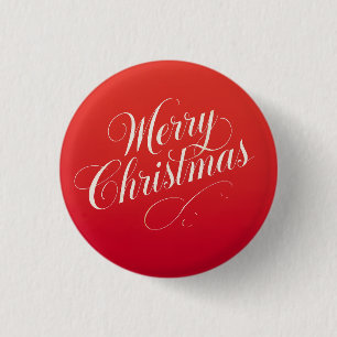 Happy New Year Merry Christmas Holiday Season Button