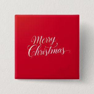 Happy New Year Merry Christmas Holiday Season Button