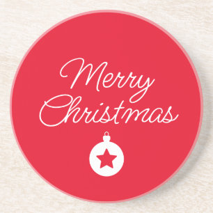 Happy New Year Merry Christmas Holiday Season Coaster