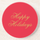 Happy New Year Merry Christmas Holiday Season Coaster