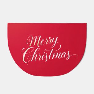 Happy New Year Merry Christmas Holiday Season Doormat