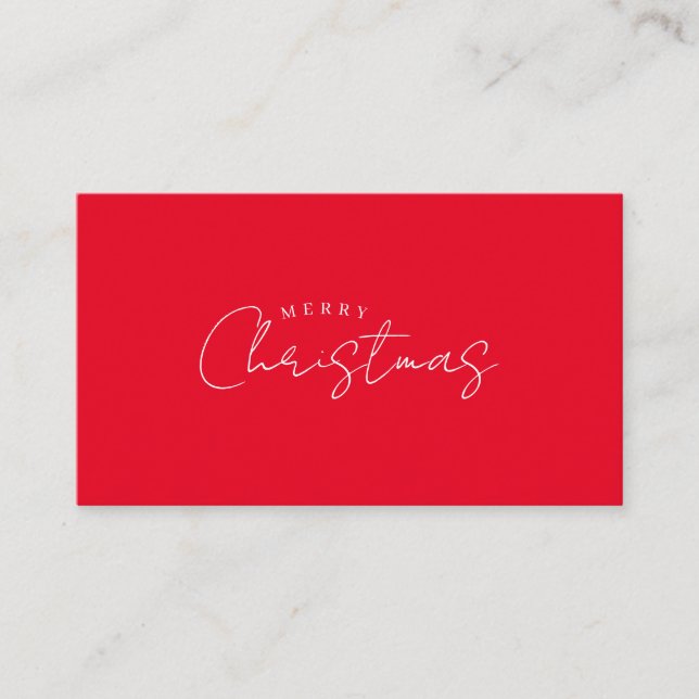 Happy New Year Merry Christmas Holiday Season Enclosure Card (Front)