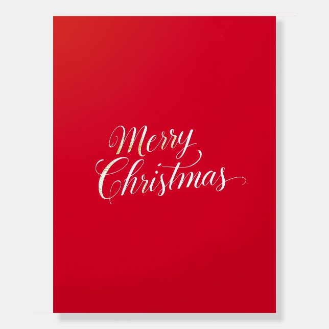 Happy New Year Merry Christmas Holiday Season Foam Board (Front)
