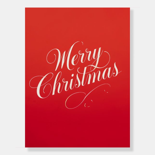 Happy New Year Merry Christmas Holiday Season Foam Board (Front)