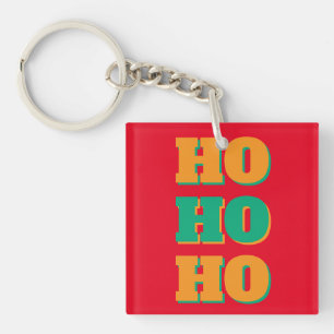 Happy New Year Merry Christmas Holiday Season HoHo Keychain