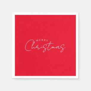 Happy New Year Merry Christmas Holiday Season Napkins