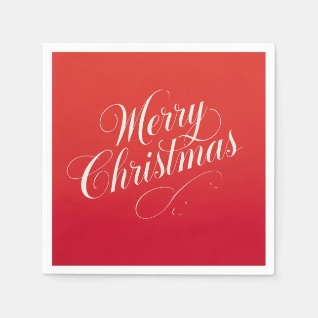 Happy New Year Merry Christmas Holiday Season Napkins (Front)