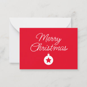 Happy New Year Merry Christmas Holiday Season Note Card