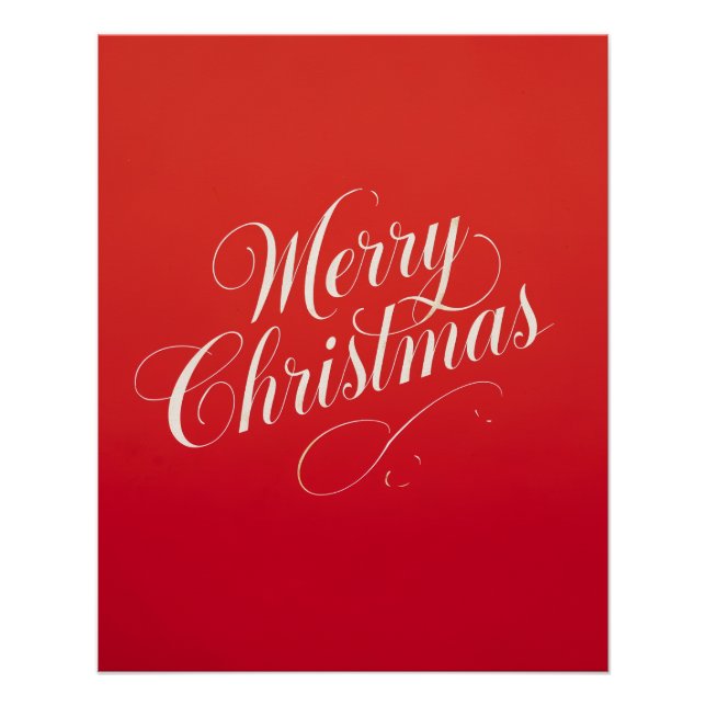 Happy New Year Merry Christmas Holiday Season Poster (Front)