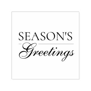 Happy New Year Merry Christmas Holiday Season Self-inking Stamp