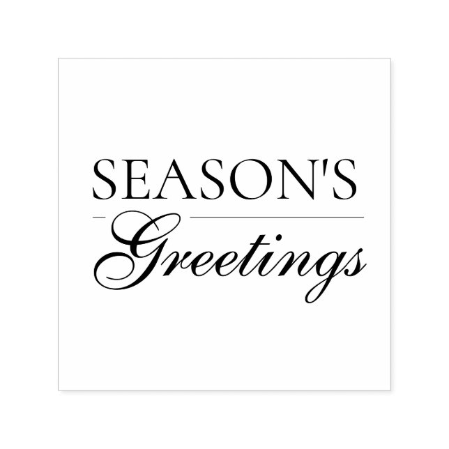 Happy New Year Merry Christmas Holiday Season Self-inking Stamp (Design)