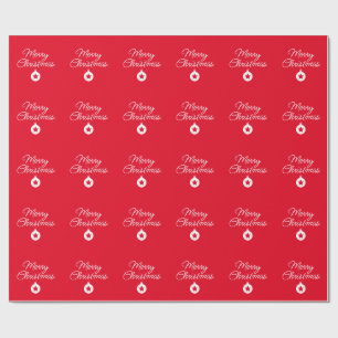 Happy New Year Merry Christmas Holiday Season Wrapping Paper