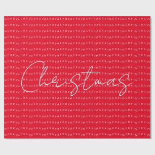 Happy New Year Merry Christmas Holiday Season Wrapping Paper