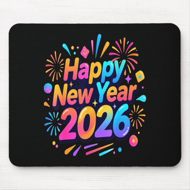 Happy New Year, Merry Christmas  Mouse Pad (Front)