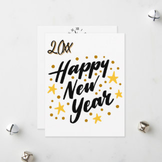 Happy New Year Minimal classic Greeting Card