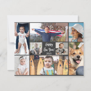 Happy New Year Modern Photo Card